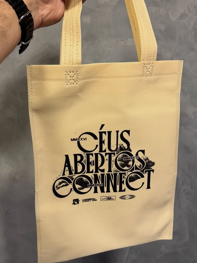 Ecobag de algodão personalizada para evento em Cuiabá